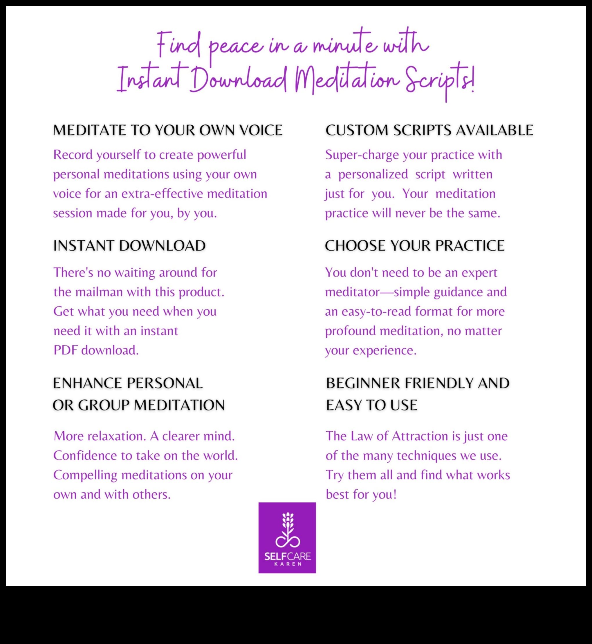 Serenity skripti: vadīta meditācija mierīgai dvēselei