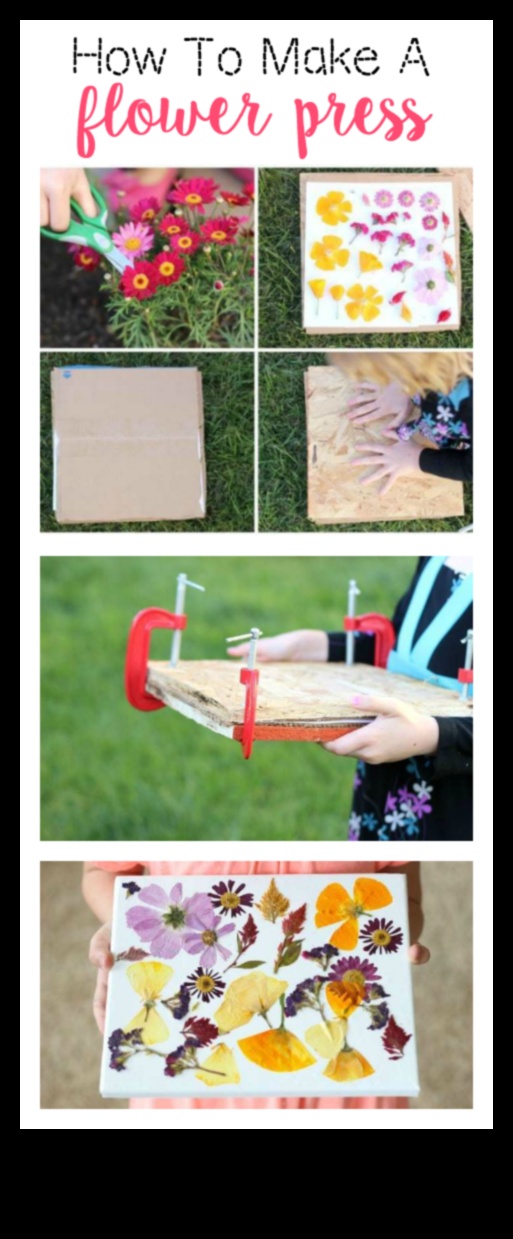 Bērnu puķu prese: Botānisko šedevru veidošana