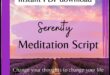 Serenity skripti: vadīta meditācija mierīgai dvēselei